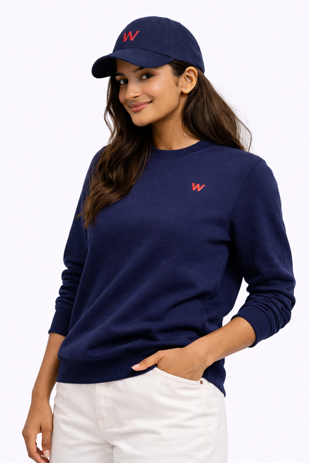 Navy Fleece Pullover Hoodie