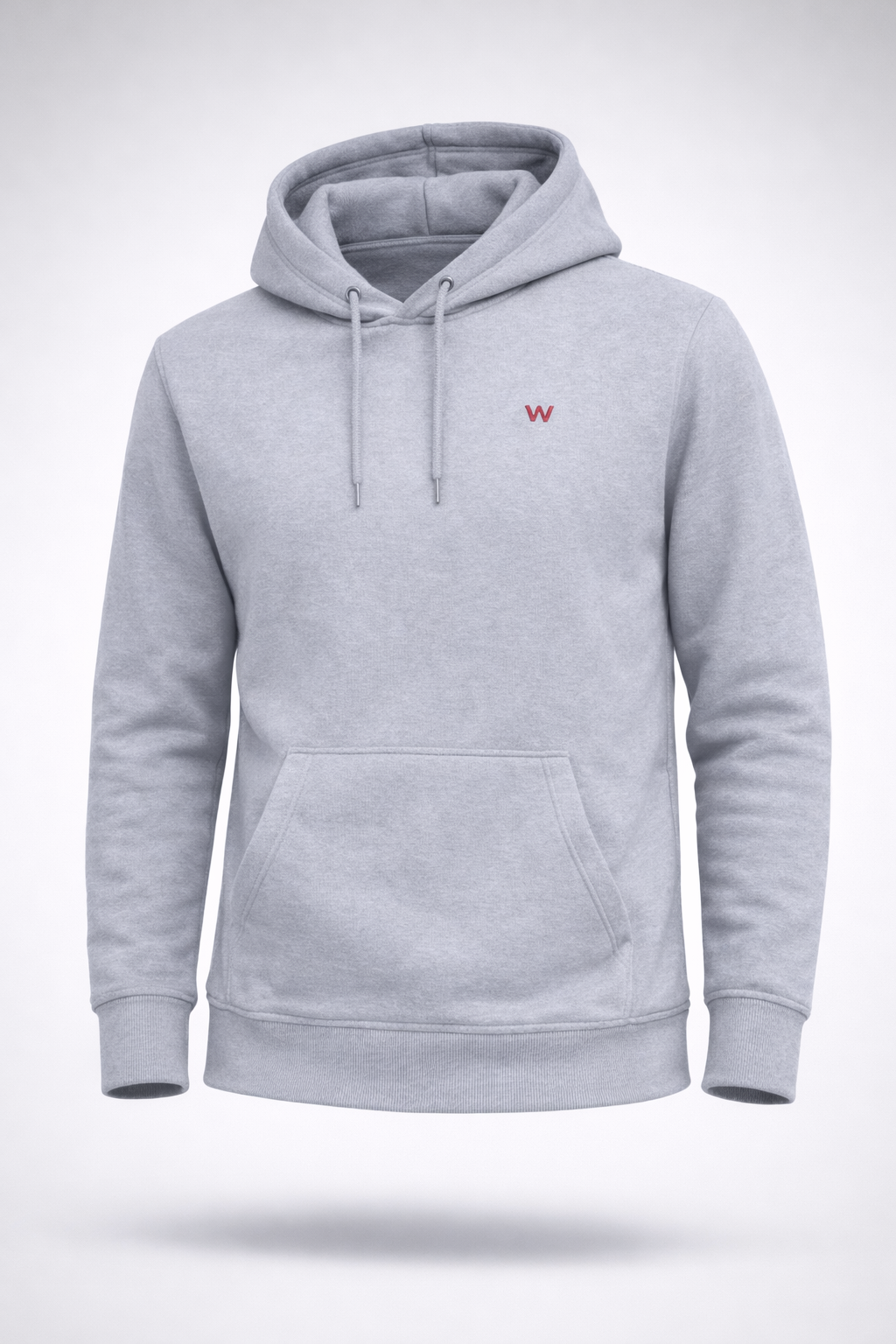 Grey Fleece Pullover Hoodie
