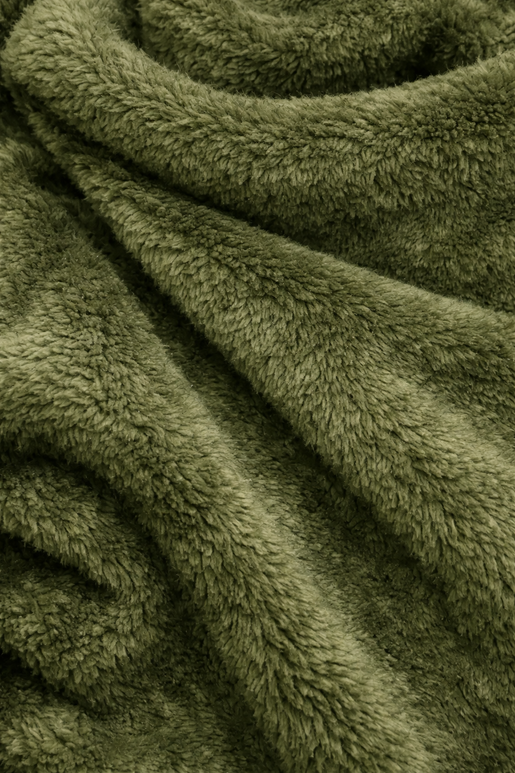 Olive Fleece Pullover Hoodie