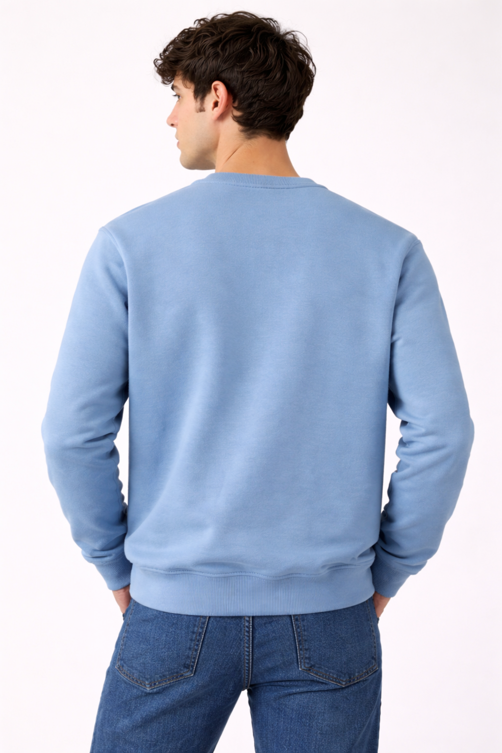 Dolphine Blue Fleece Sweatshirt