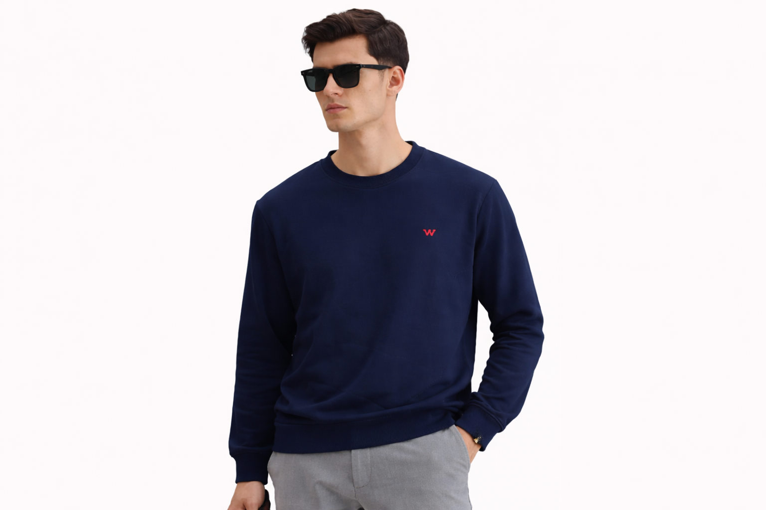 Navy Fleece Sweatshirt