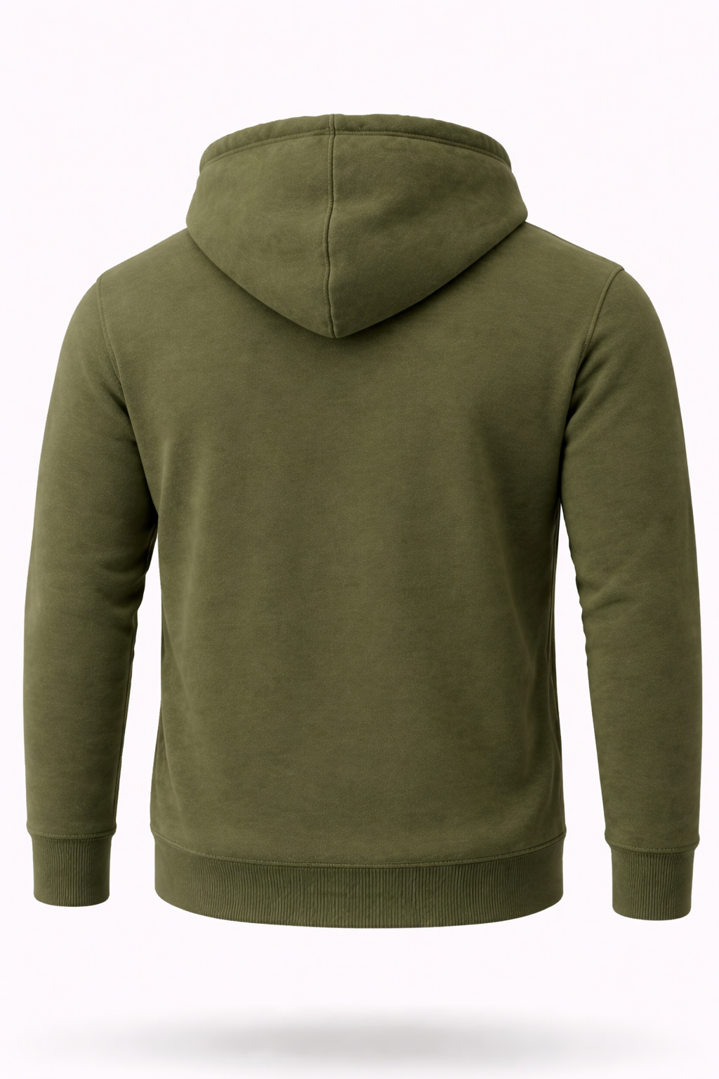 Olive Fleece Pullover Hoodie