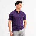 Purple Melange Polo T-Shirt