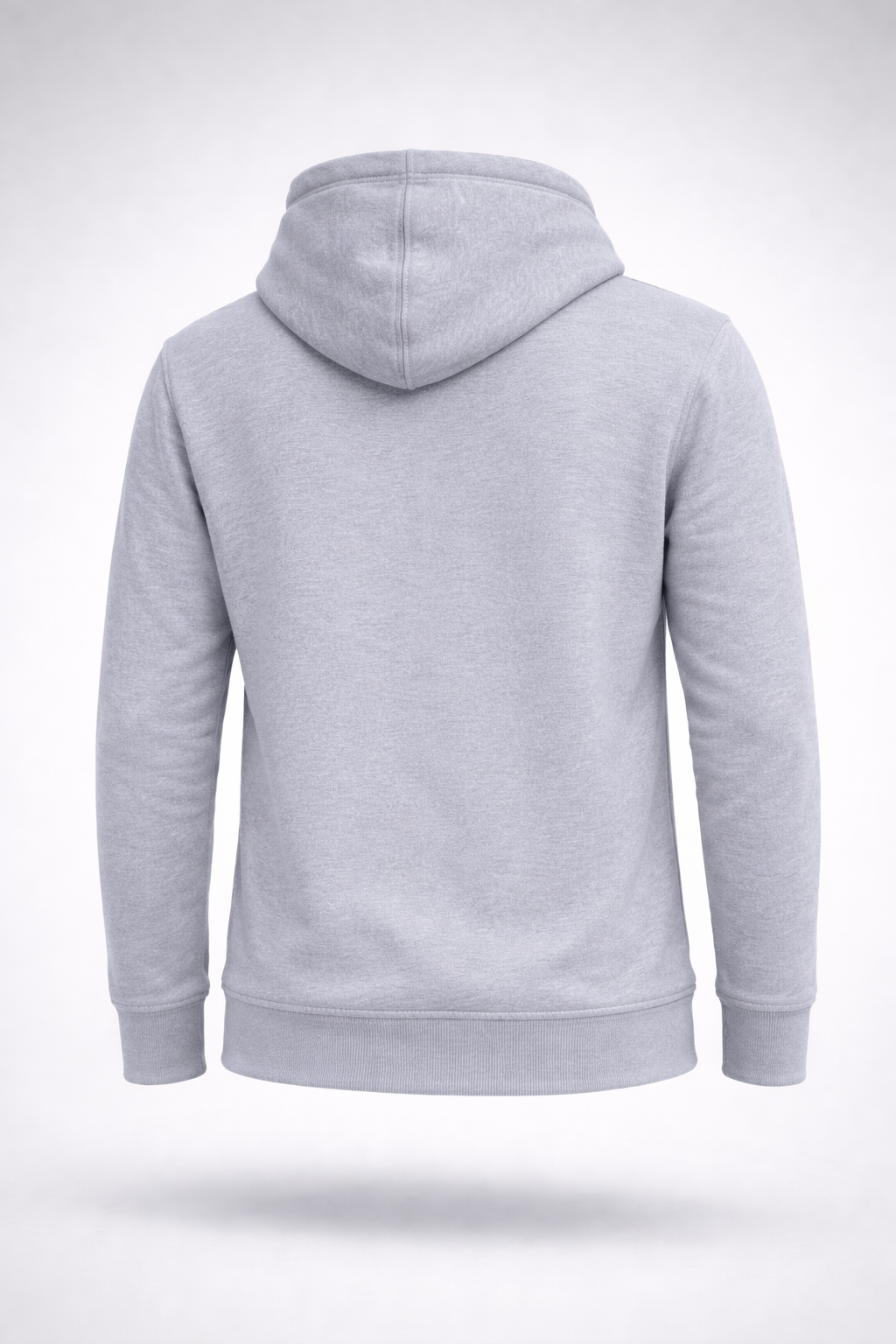 Grey Fleece Pullover Hoodie